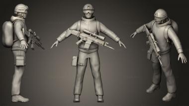 Military figurines Winter Soldier 3d model